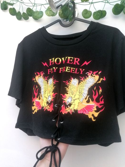 T-shirt Cropped Preta