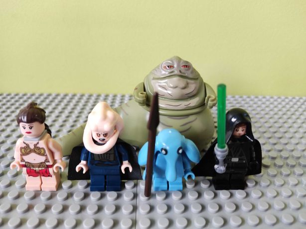 5 minifigurek i 3 figurki Rancor, Dewback, Jabba kompatybilne Lego SW