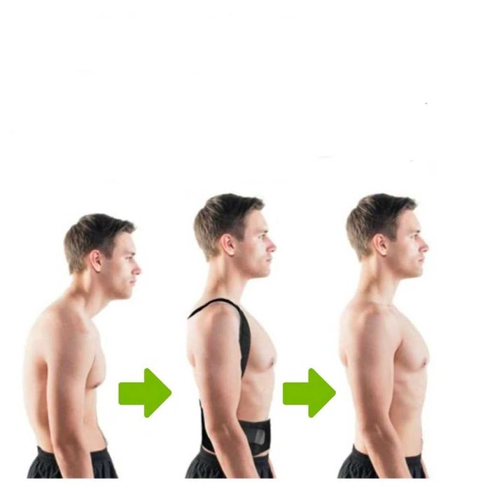 korektor postawy r. L pajączek GRATIS pasy fitnes wzr. 175-190 cm