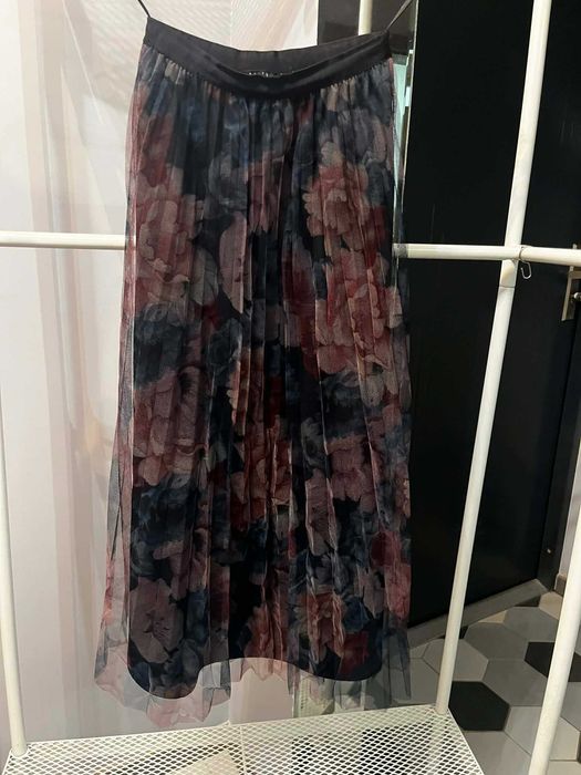 Spódnica midi/maxi plisowana tiul XS na gumce Mohito