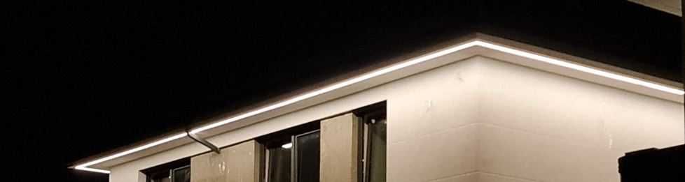 Oświetlenie LED LINIA do Podbitki Wiatrołapu Ganku Podciągu Na Wymiar