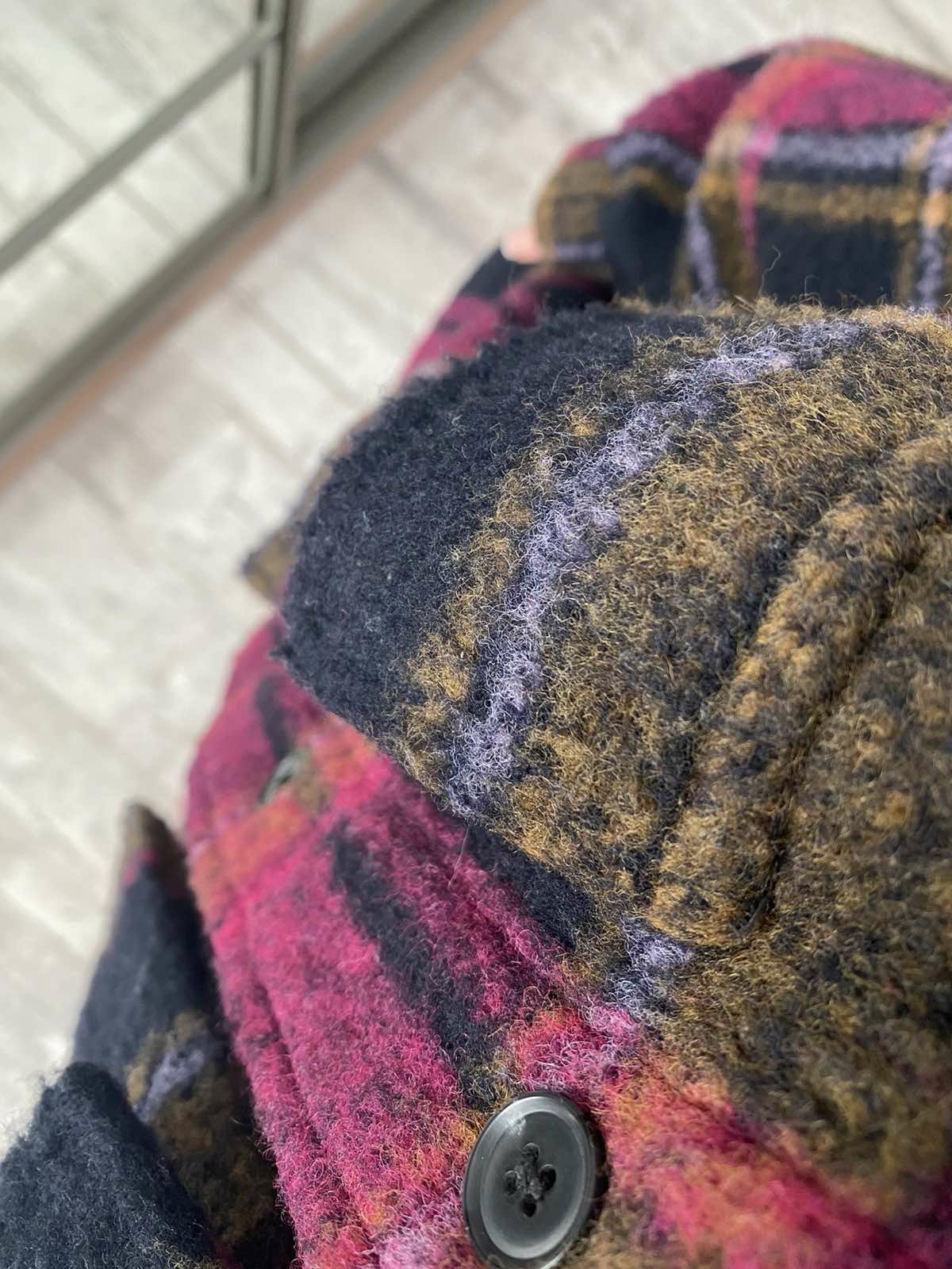 Рубашка пальто Zara теплая в клетку
