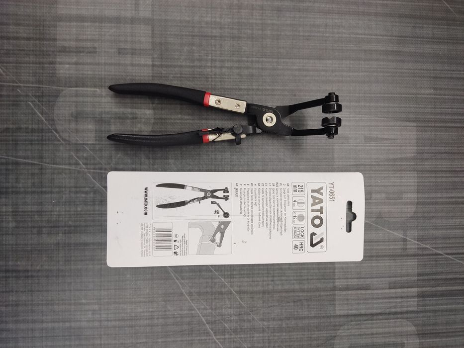 Щипцы клещи  для шланговых хомутов YATO щіпці для хомутів YT-0651