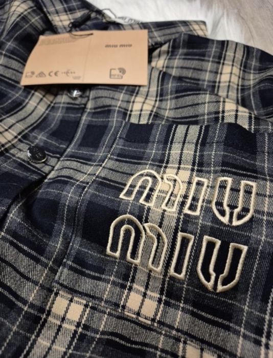 Сорочка рубашка жіноча синя L