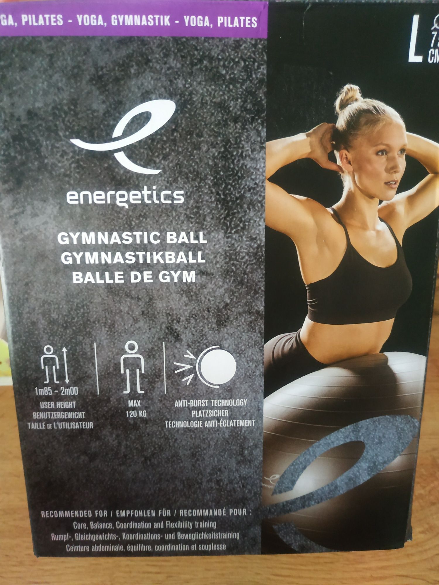 М'яч для гімнастики, пілатесу та спорту.
