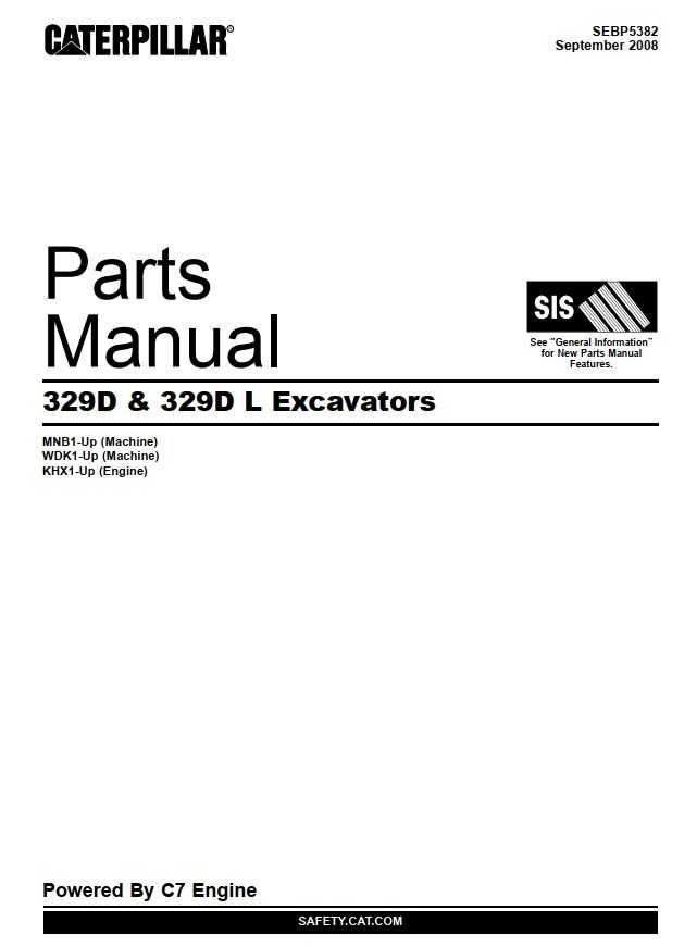 Katalog części  Caterpillar CAT 329 D, 329 DL