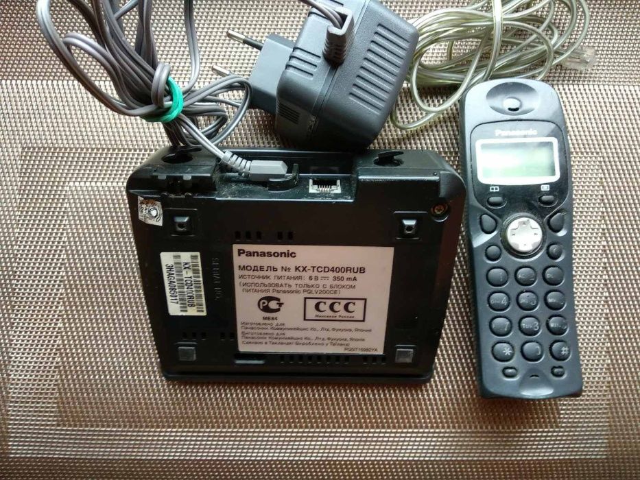 Pадиотелефон panasonic kx-tsd400rub Без гарантии.