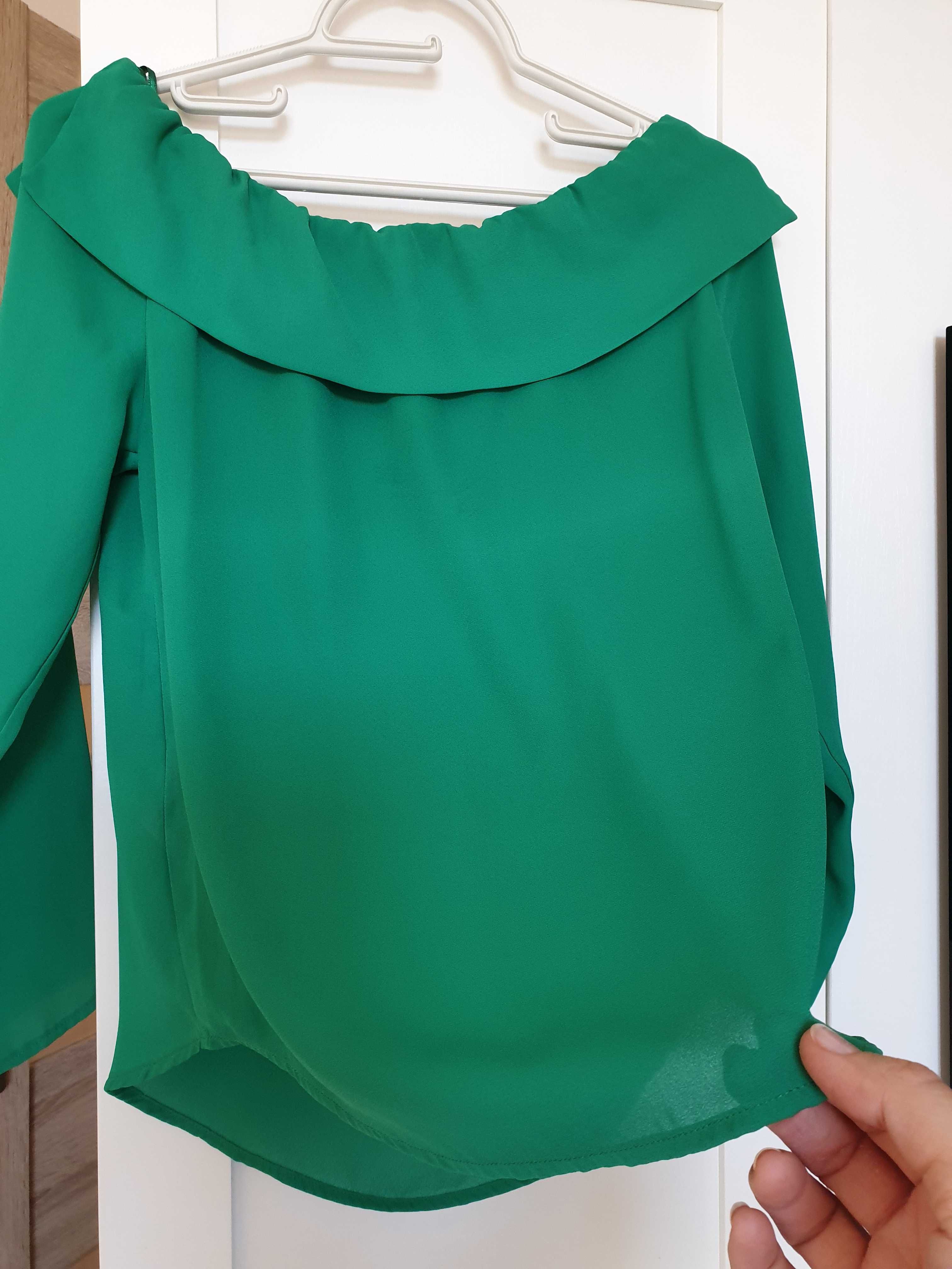 Bluzeczka Gina Tricot butelkowa zieleń Rozmiar 34