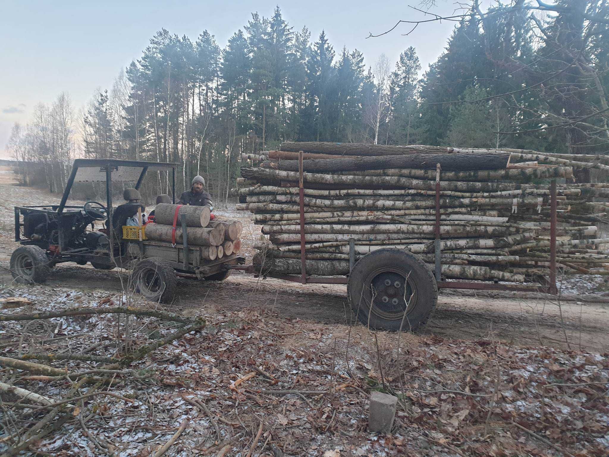 Dwukółka do drewna