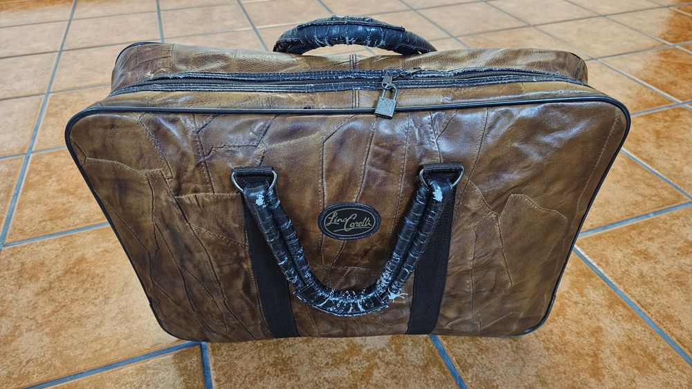 Mala de viagem em pele Lino Corelli