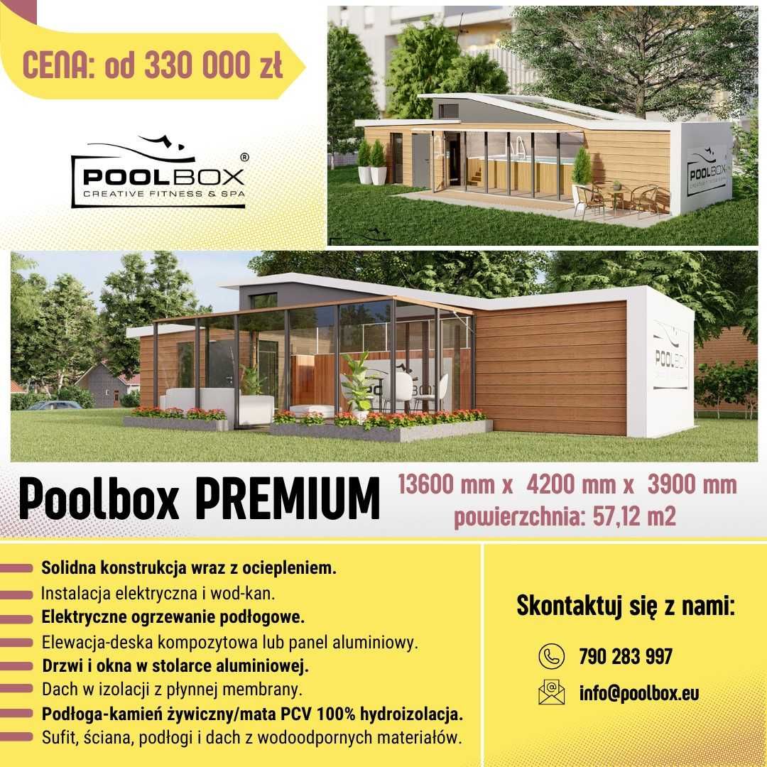 PoolBox Całoroczne Basen lodowy Bieżnia Przeciwprąd Sauna Jacuzzi