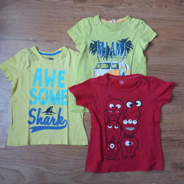Podkoszulki / T-shirty - r. 116 - Paka (12 sztuk)