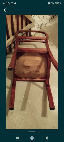 Krzesło drewniane PRL vintage do renowacji