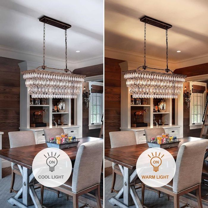 Kryształowy żyrandol w stylu vintage retro 76 cm lampa wisząca Wellmet