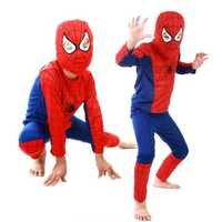 Strój Spiderman Kostium Na Bal Maska Rozmiar L Cały Zestaw
