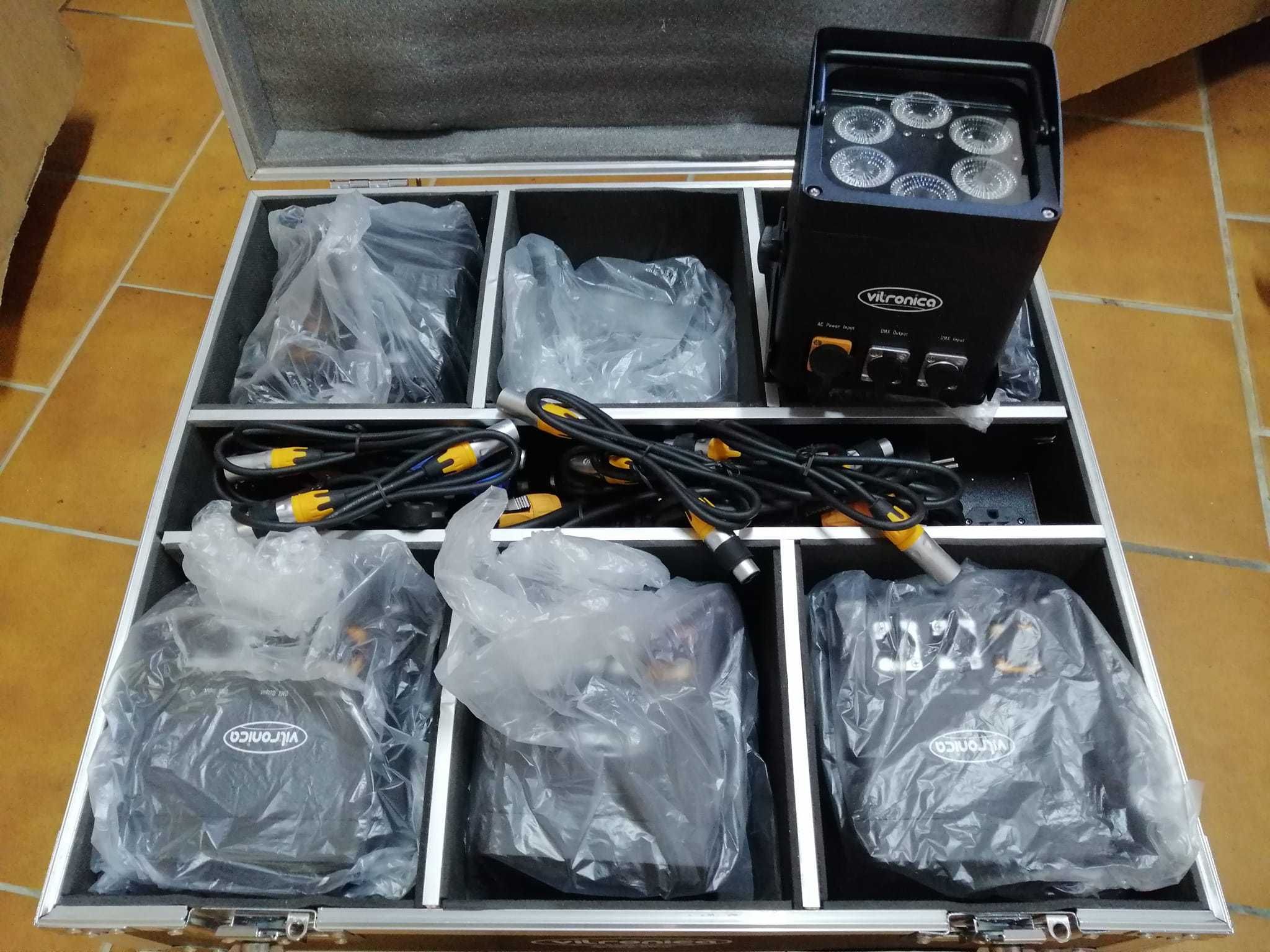 Par led 6x18w   RGBWA UV outdoor
Kit com case