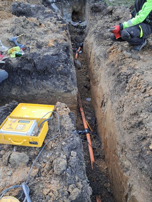 Przyłącza kanalizacji wody gazu