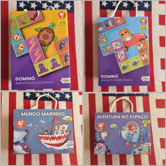 Brinquedos (puzzles, carros, bonecos etc)