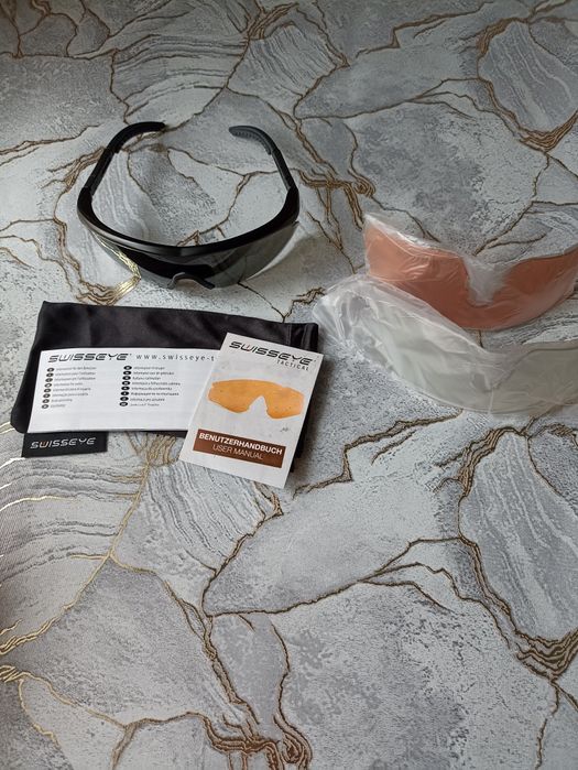 Очки тактичнскіе, нових,Swiss Eye с новиє стьокла