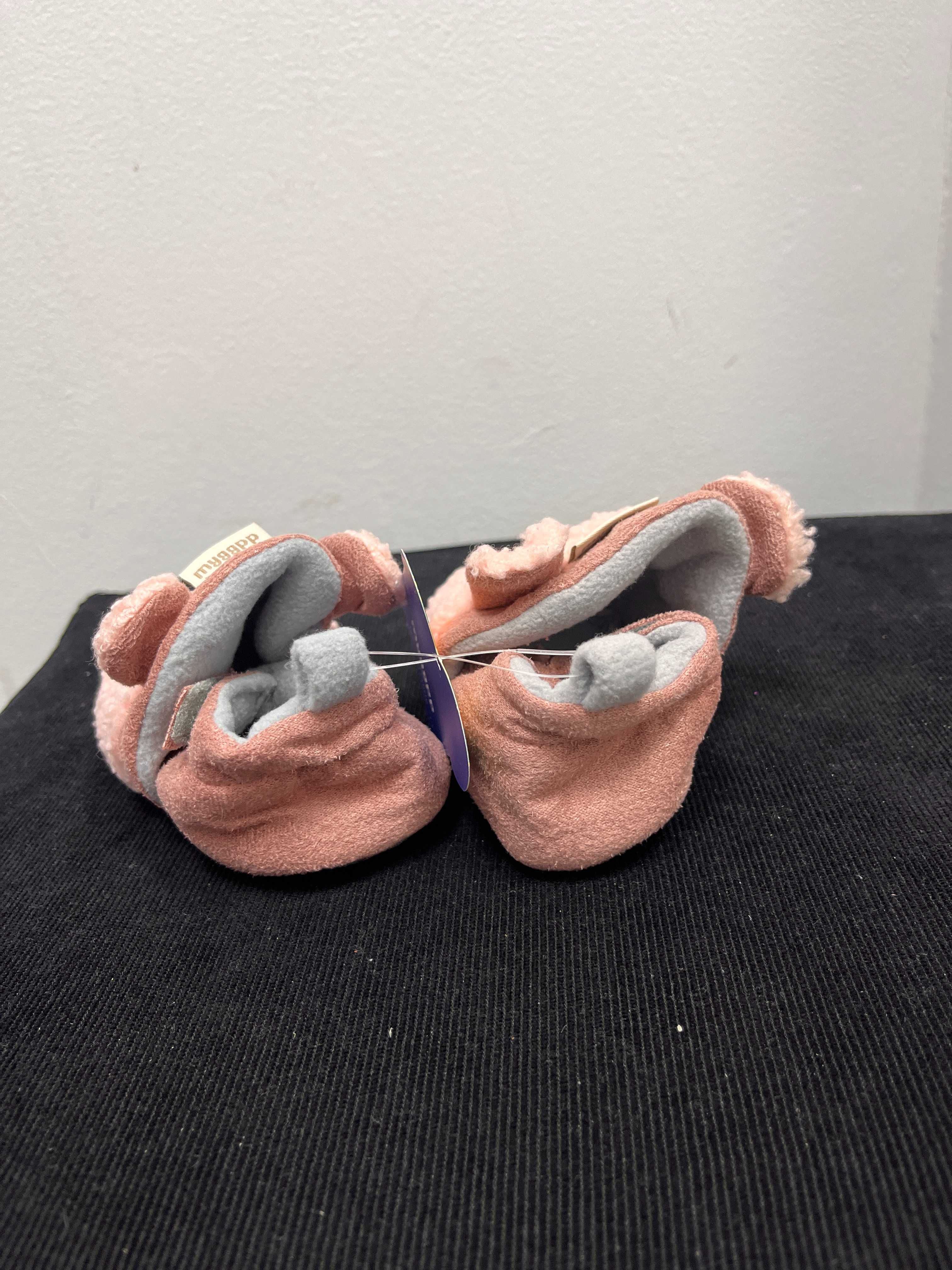 Różowe buciki niechodki niemowlęce roz.6-12msc