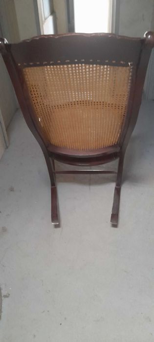 Cadeira de Baloiço em palhinha