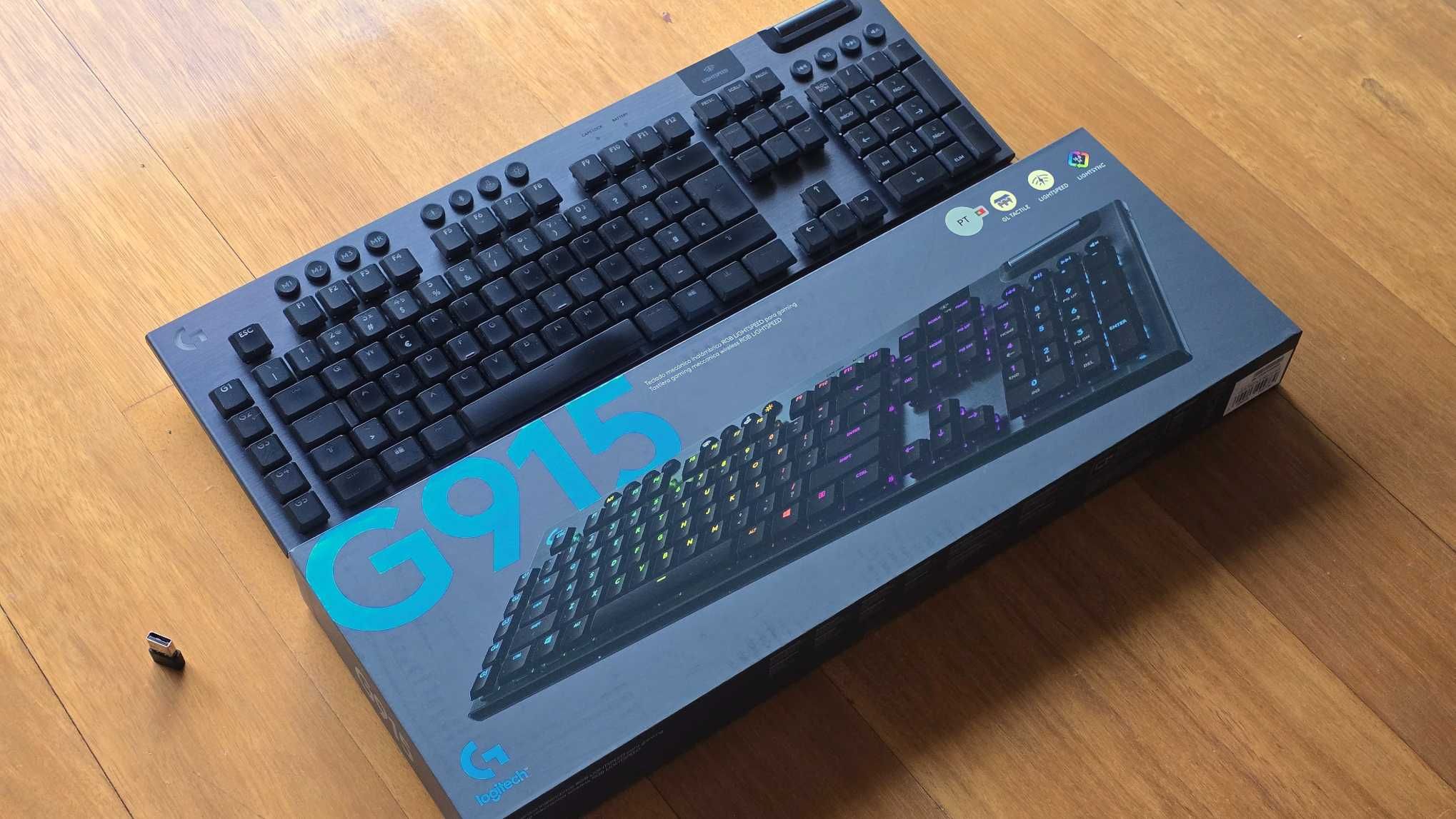 Teclado Mecânico Logitech G915 Lightspeed RGB Wireless PT - C/garantia