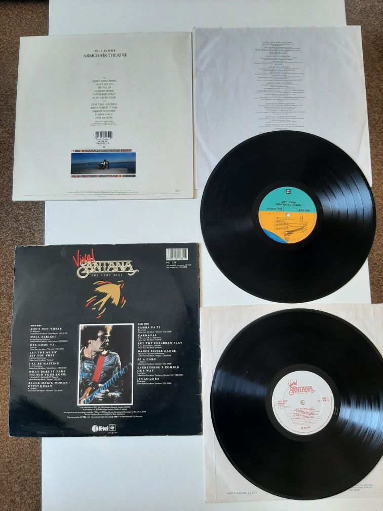 Płyty winyl Jeff Lynne z ELO. Santana.1-press wyd.USA i UK 80 zł