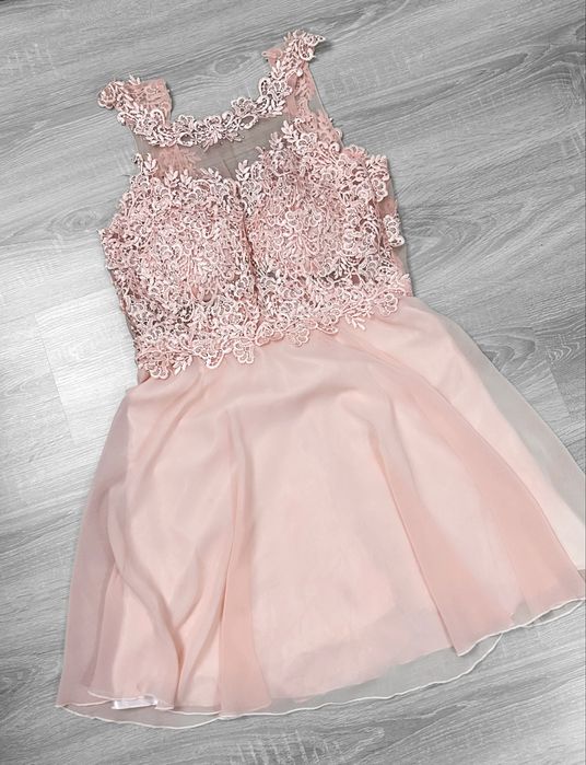 Sukienka tiulowa koronkowa góra z kryształkami na każdą okazję