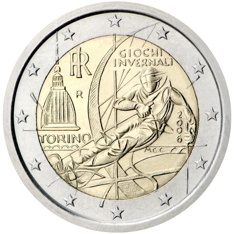 Moeda 2 euros Italiana