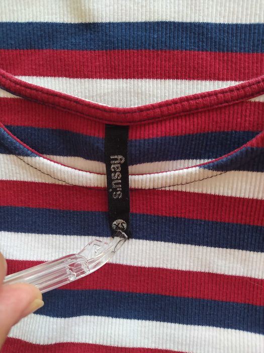 Bluzka top bez rękawków r.XS Sinsay w paski