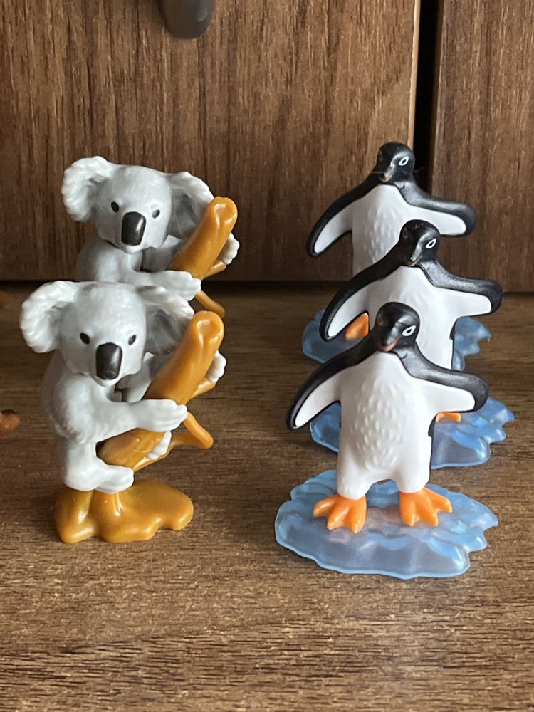 Figurki Kinder Natoons Koala Pingwin Kangur Koń zamiana