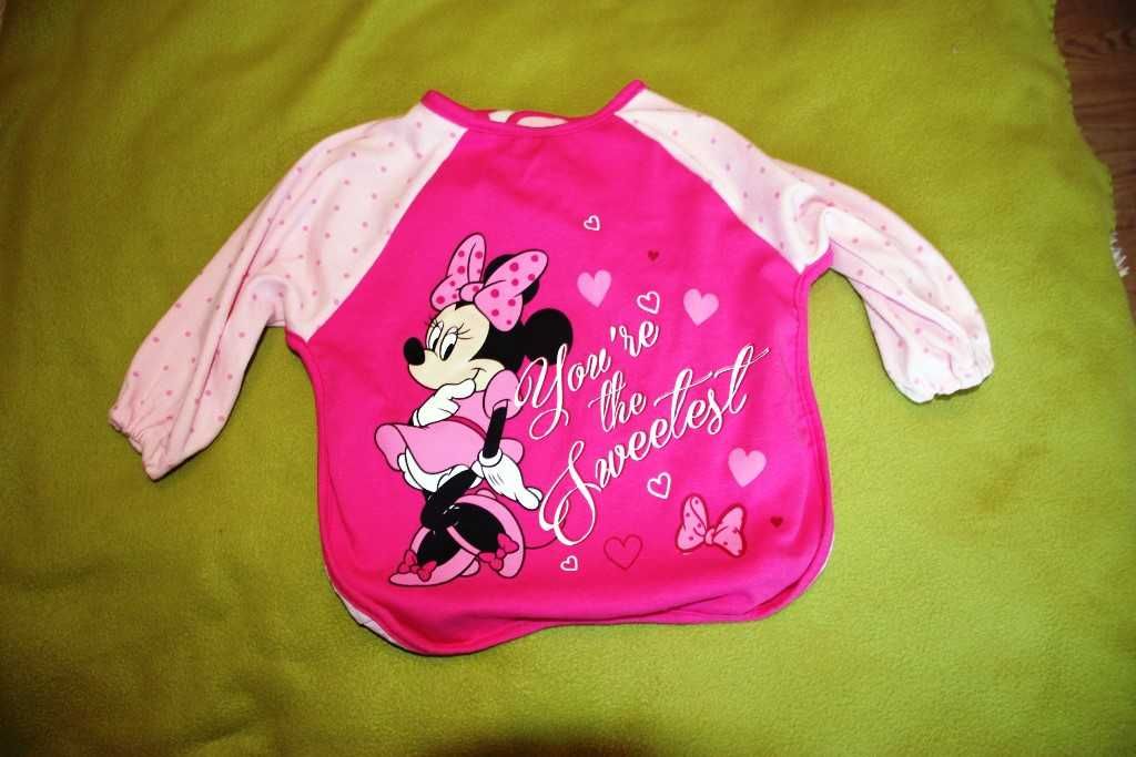 Zestaw Minnie różówy fartuszek i koszuka