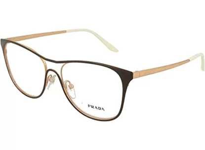 Prada 59x 331 nowe z metką  okulary oprawy korekcyjne 53 brąz złoto