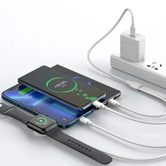 Магнітний бездротовий зарядний пристрій 4 в 1 для iPhone, Apple Watch