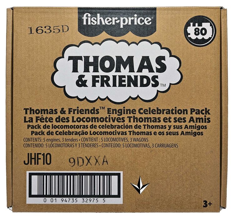 Набір із 5 класичних паровозиків Томас і друзі з ювілейної серії