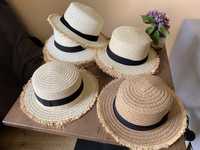 Канотье женская шляпа капелюх с маленькими полями