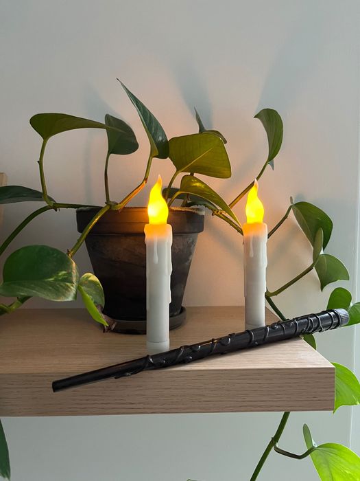 12x świeczki ozdobne LED + różdżka sterująca Hogwart, Harry Potter