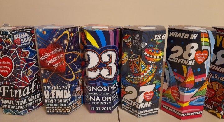 Puszki WOŚP od 15 do 33 Finału