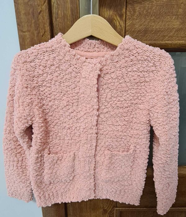 Bluza 98 sweterek kardigan rozpinany dziewczęcy