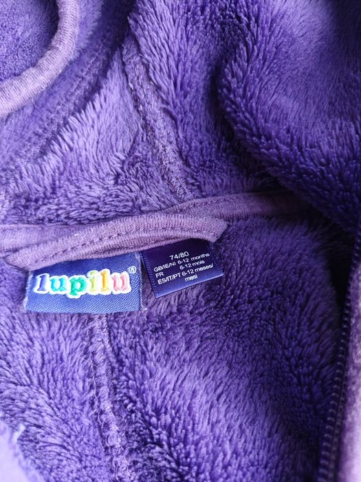 Махровий комбінезон lupilu. 74-80. 6-12 міс . Фіолетовий.