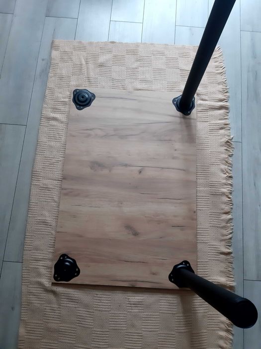 Biurko, Nowy stół 100 x 67,5 cm noga  czarny pół mat, tylko wysyłka