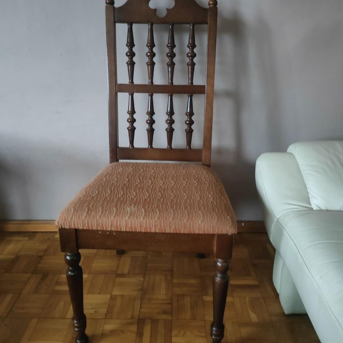 Krzesła komplet 6 sztuk lite drewno