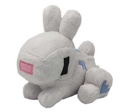 Игрушка из игры Minecraft Белый Заяц Кролик Rabbit майнкрафт Mojang