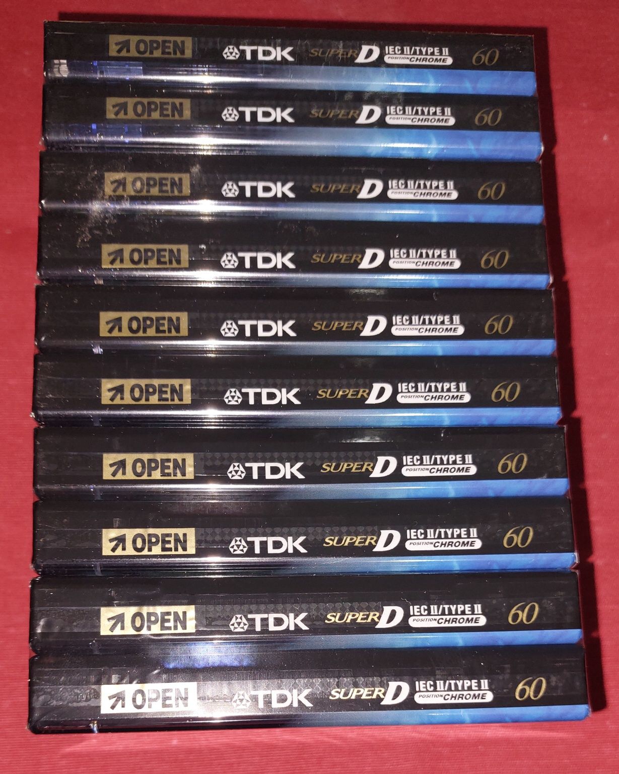 Lote de 10 Cassetes TDK Super D Chrome
Type II