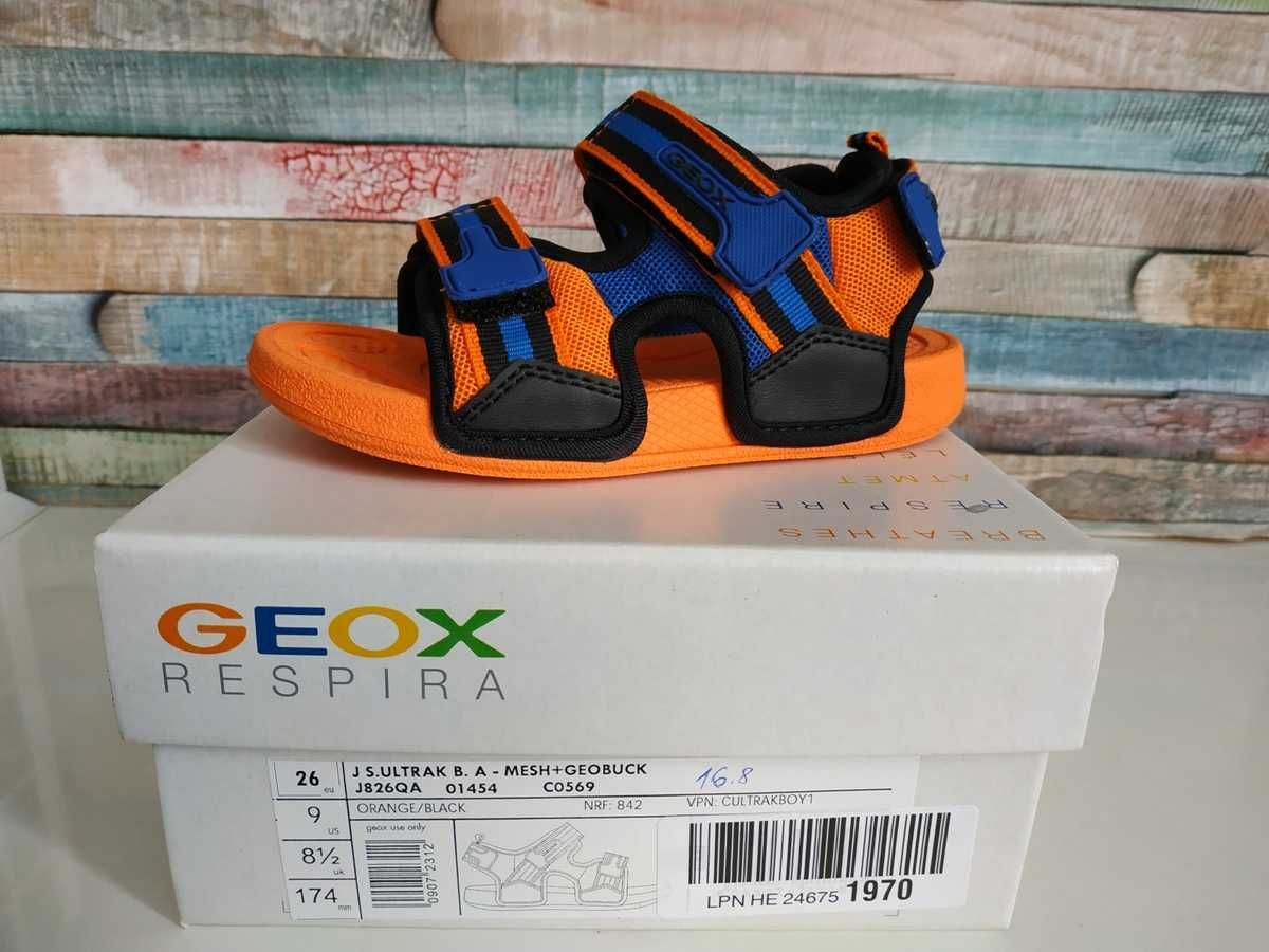 Новые сандалии Geox Ultrak. разм.27-34. оригинал