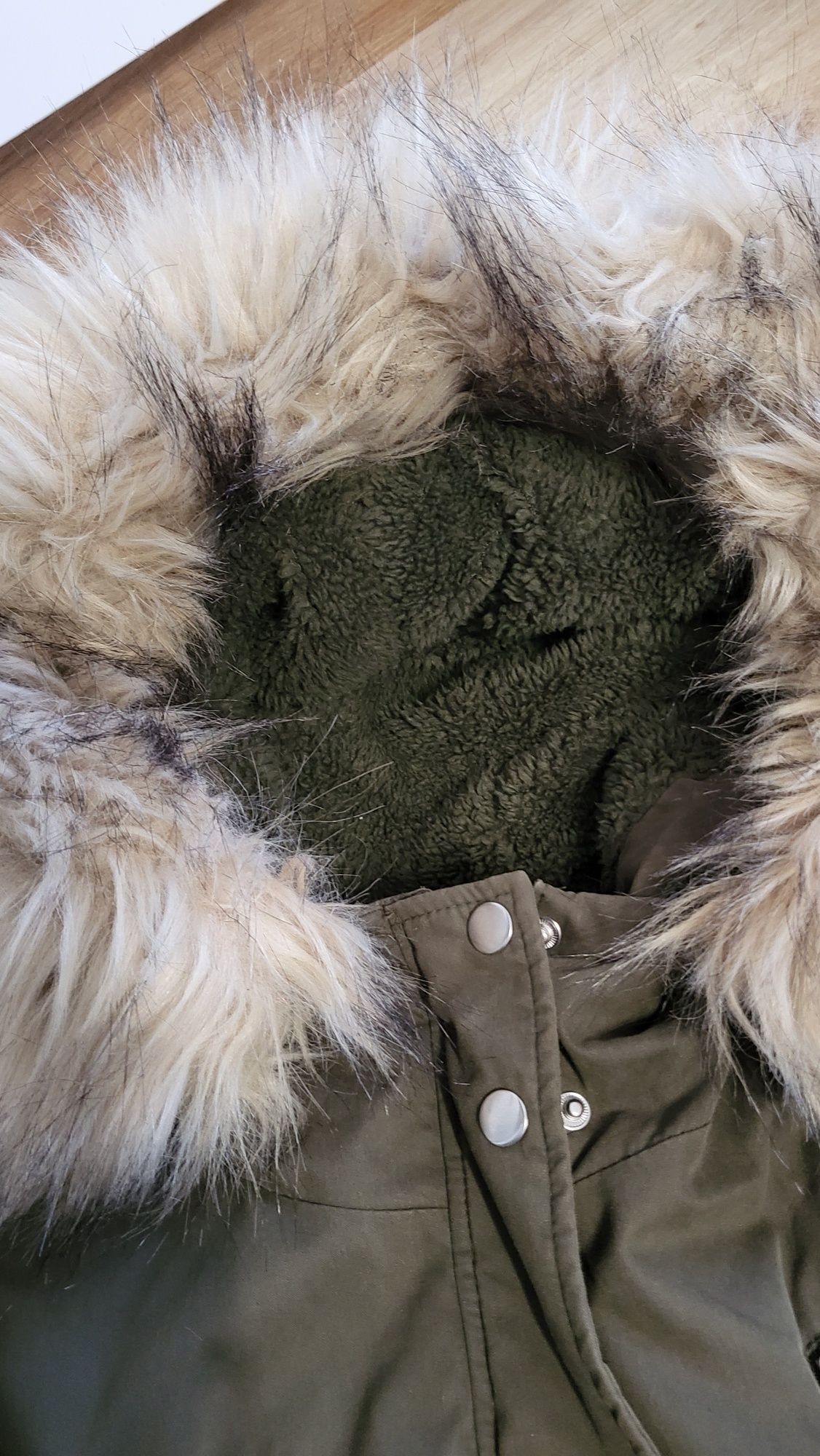 Kurtka M długa khaki parka