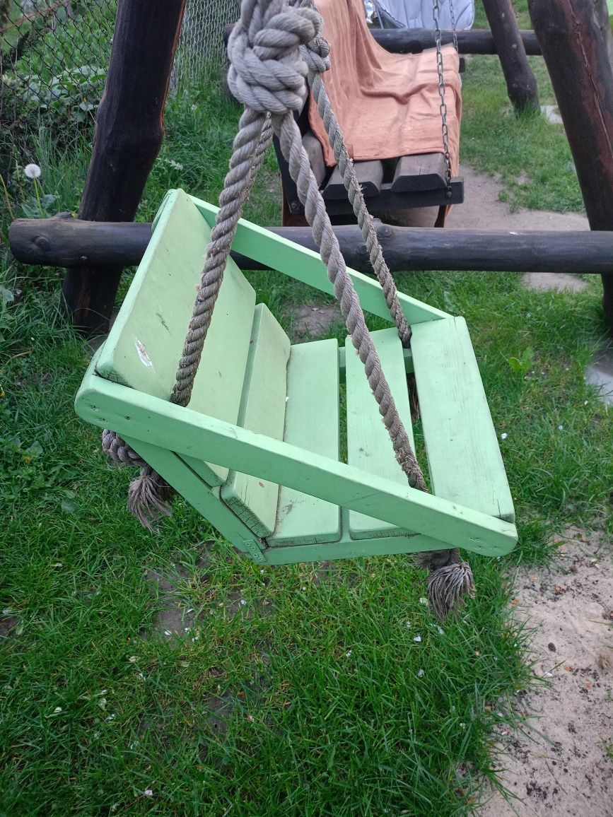 Huśtawka bujaczka drewniana