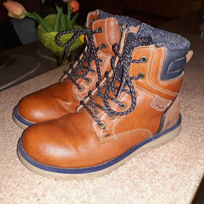 Buty kozaki chlopięce ocieplane rozm 35