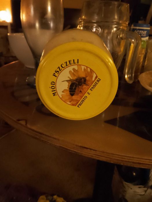 Miód pszczeli w LESIE z łak kwiatowych tylko 100 zł słoik PYCHA!