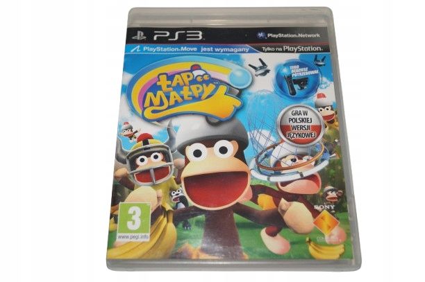 Łap Małpy Sony Playstation 3 (Ps3) Polska Wersja